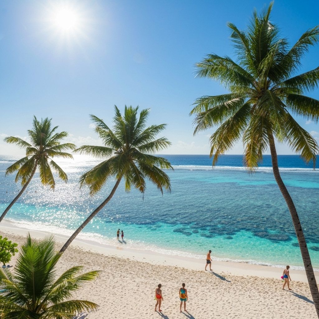 Tropical Paradise Scene